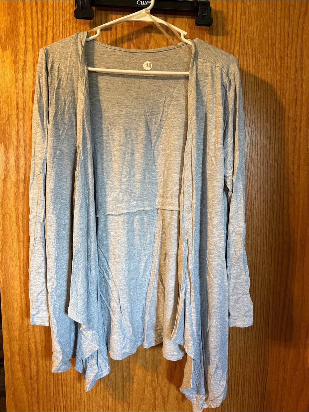 Light Gray Open-Front Women’s Cardigan Sweater